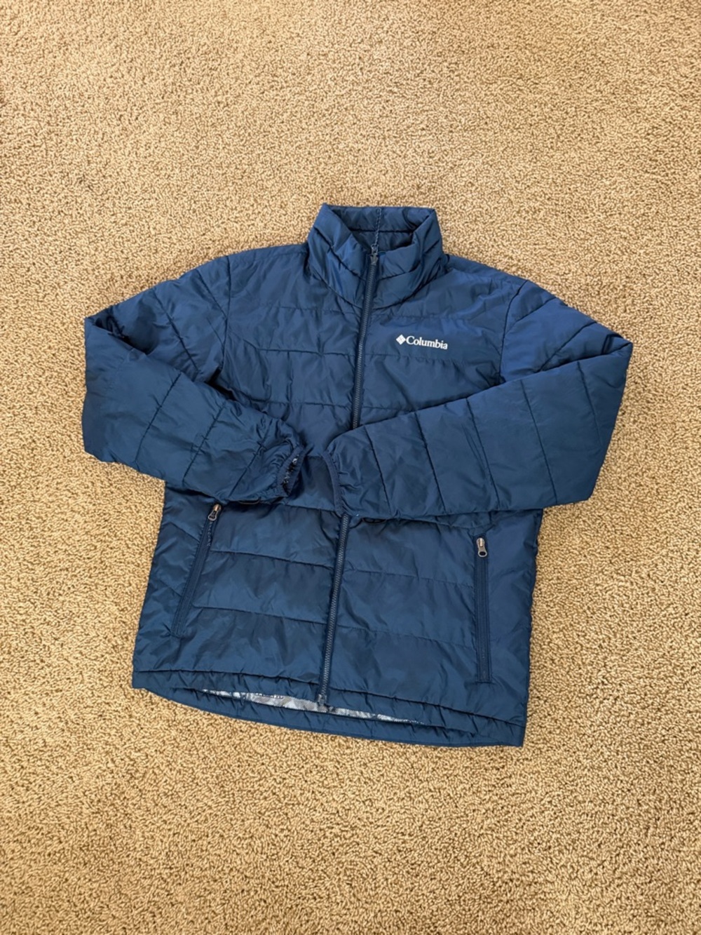 Columbia Boys' Dark Blue Quilted Puffer Jacket